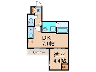 アクロス大和田アパートメントⅢの物件間取画像